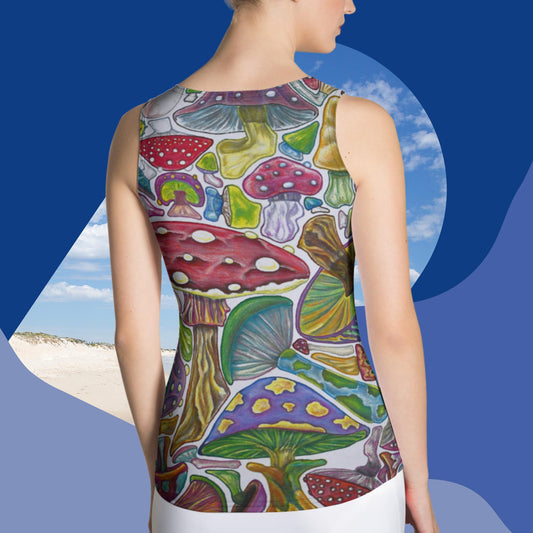 Fun-Girl Tank Top Mushroom Shirt
