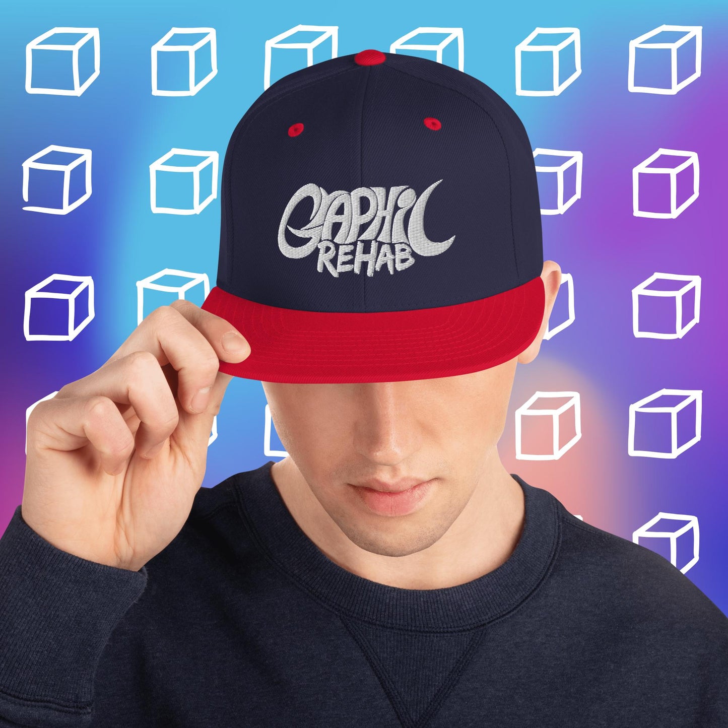 Graphic Rehab Snapback Hat