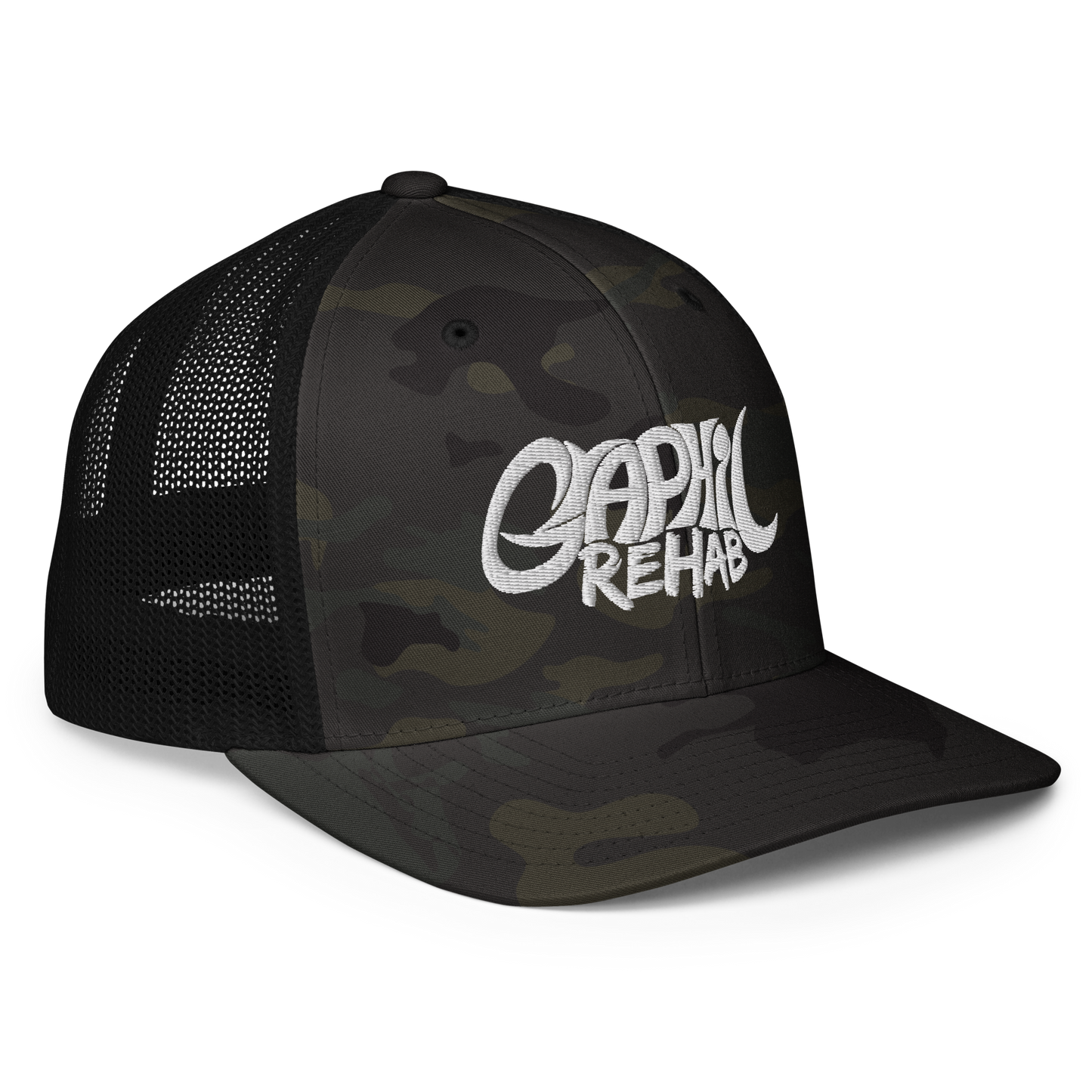 Graphic Rehab Brand Ambassador Closed-back trucker cap