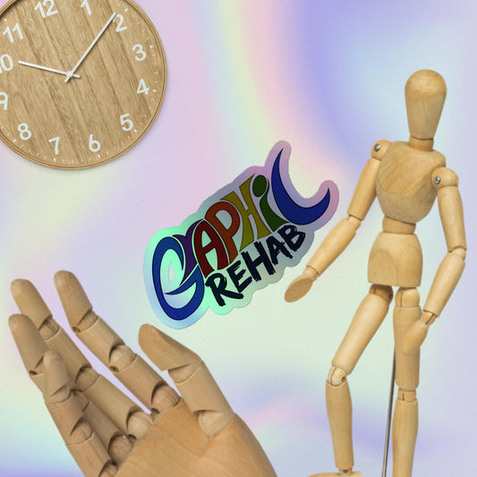 Graphic Rehab Holographic sticker