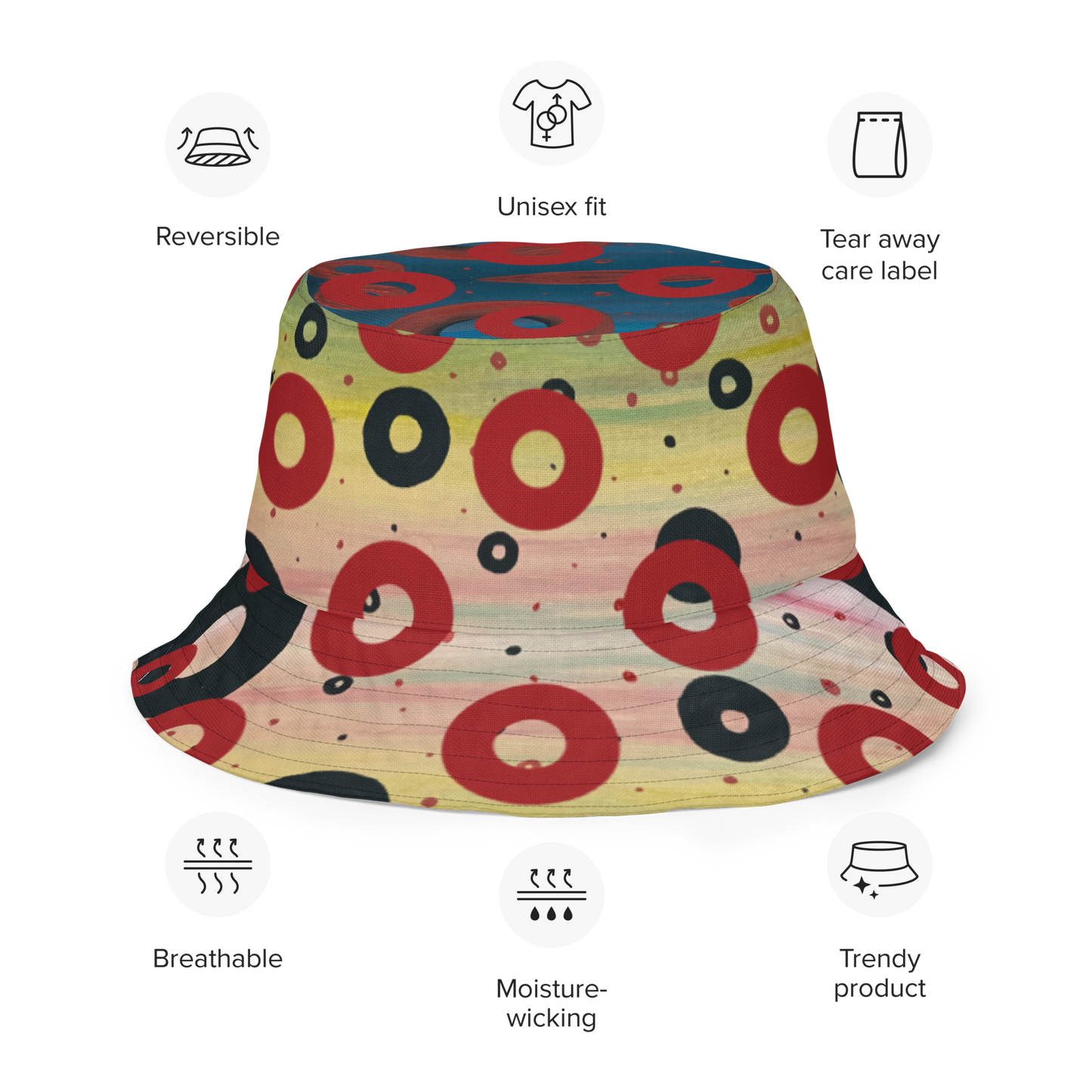 Phish Donuts reversible bucket hat