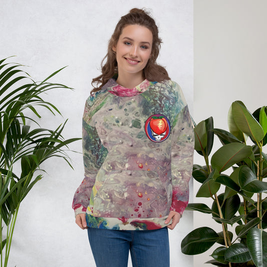 Grateful Peach All Over Hoodie