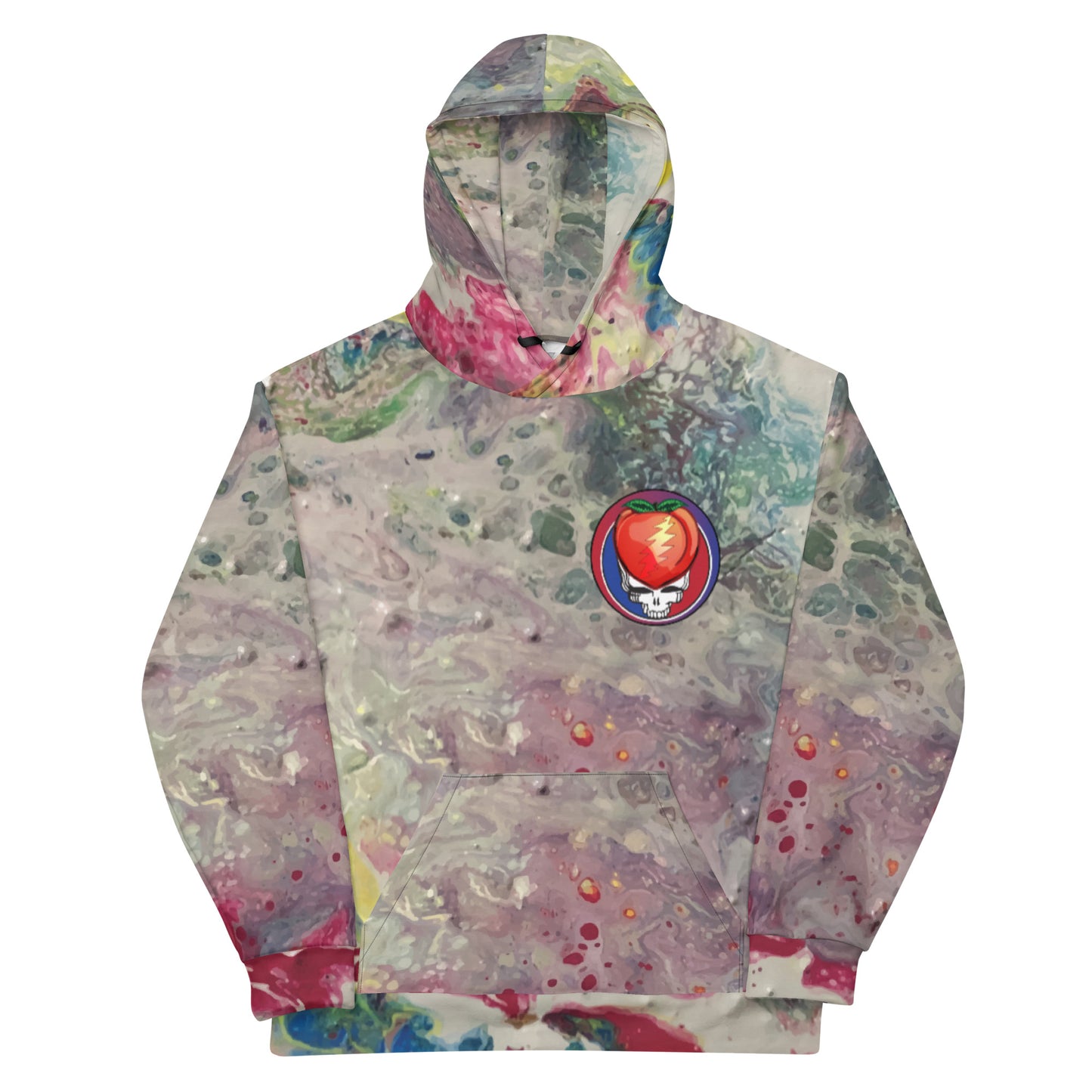 Grateful Peach All Over Hoodie