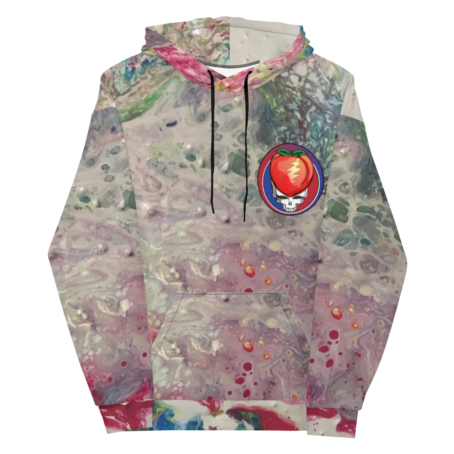 Grateful Peach All Over Hoodie