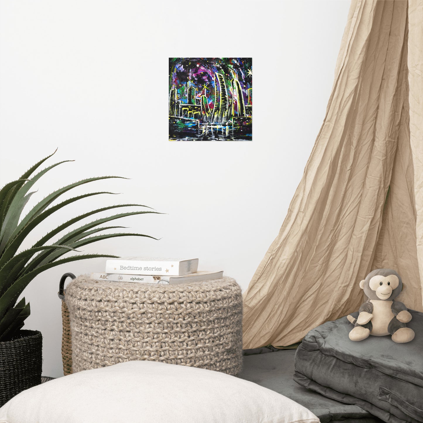 Night on The Hudson Poster Print
