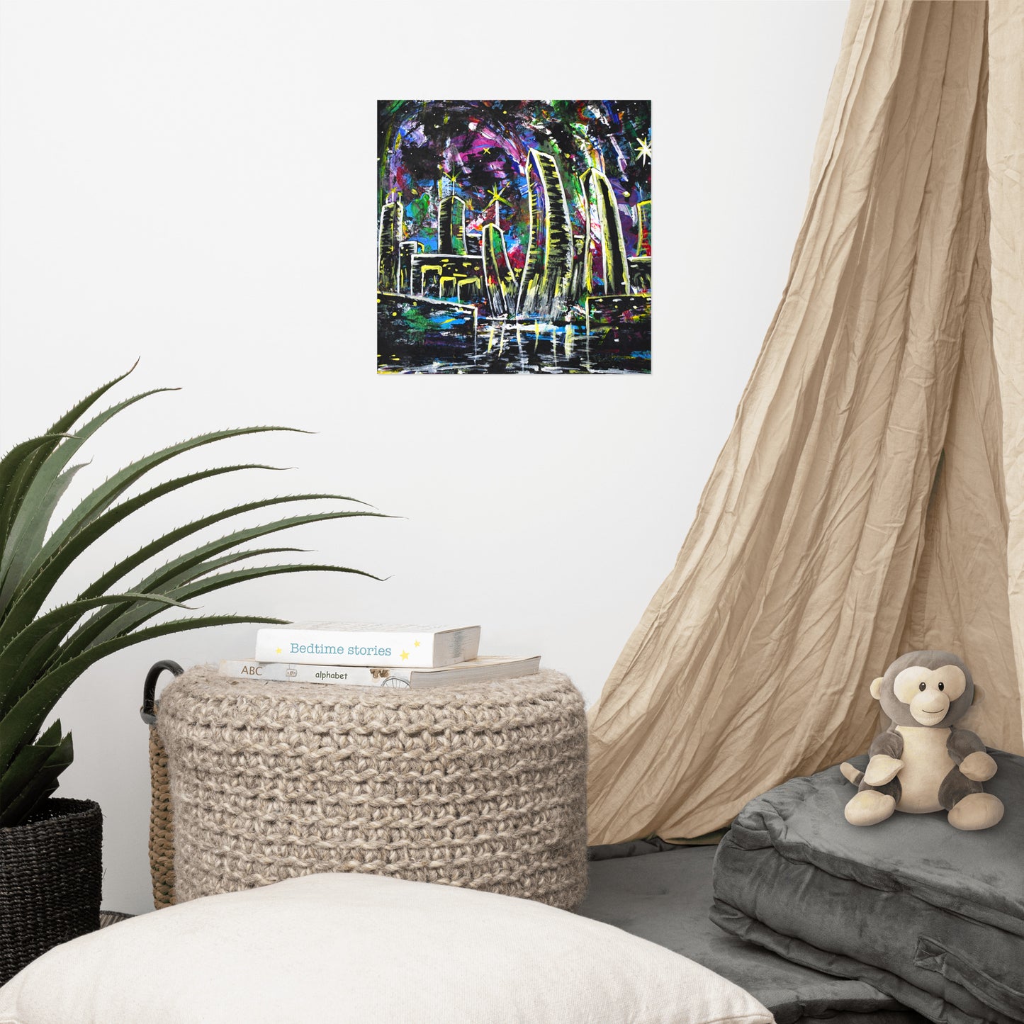 Night on The Hudson Poster Print