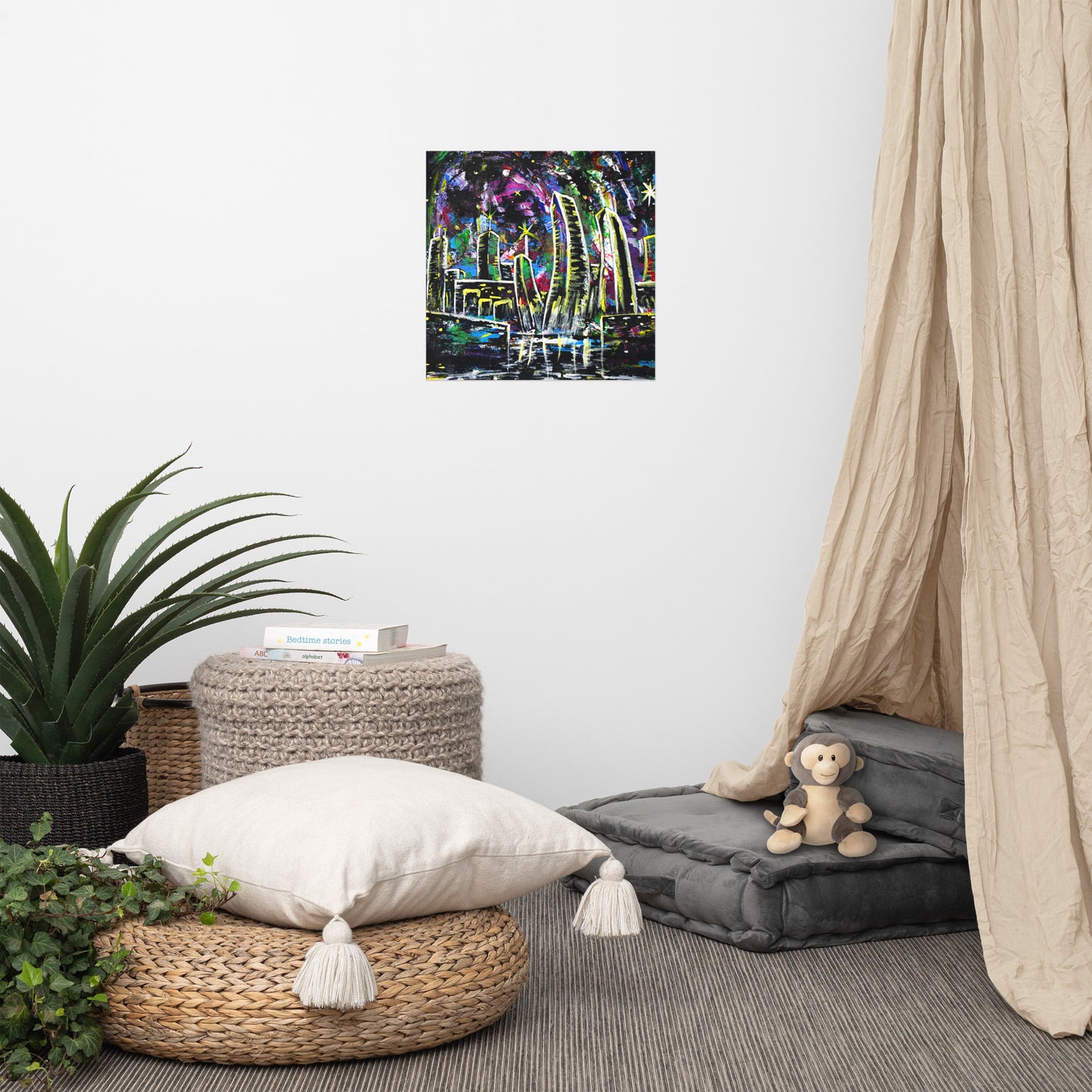 Night on The Hudson Poster Print