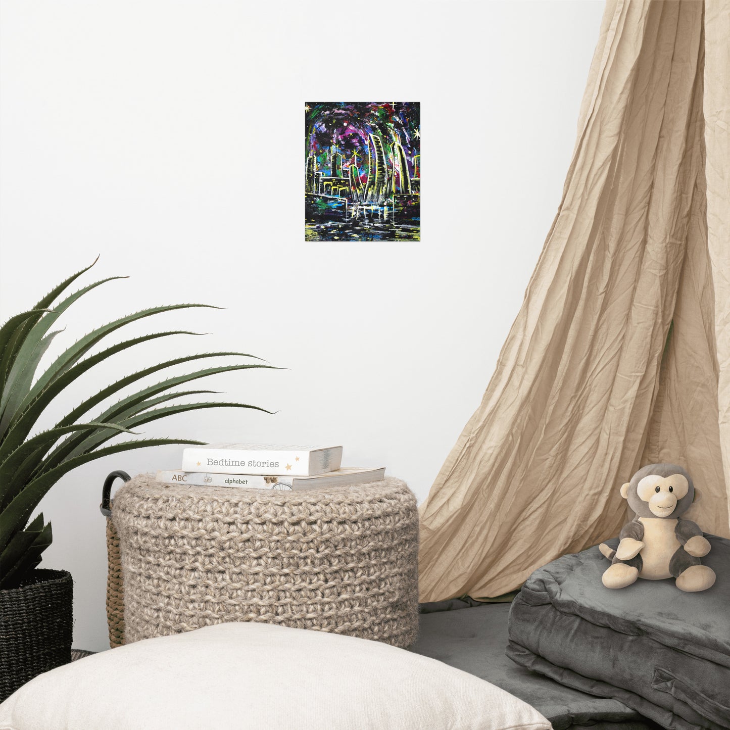 Night on The Hudson Poster Print