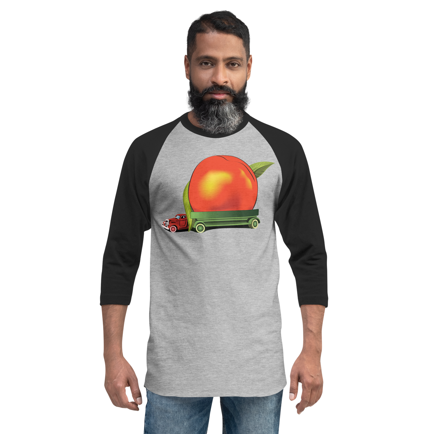 Eat A Peach Baseball T-Shirt