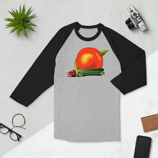 Eat A Peach Baseball T-Shirt
