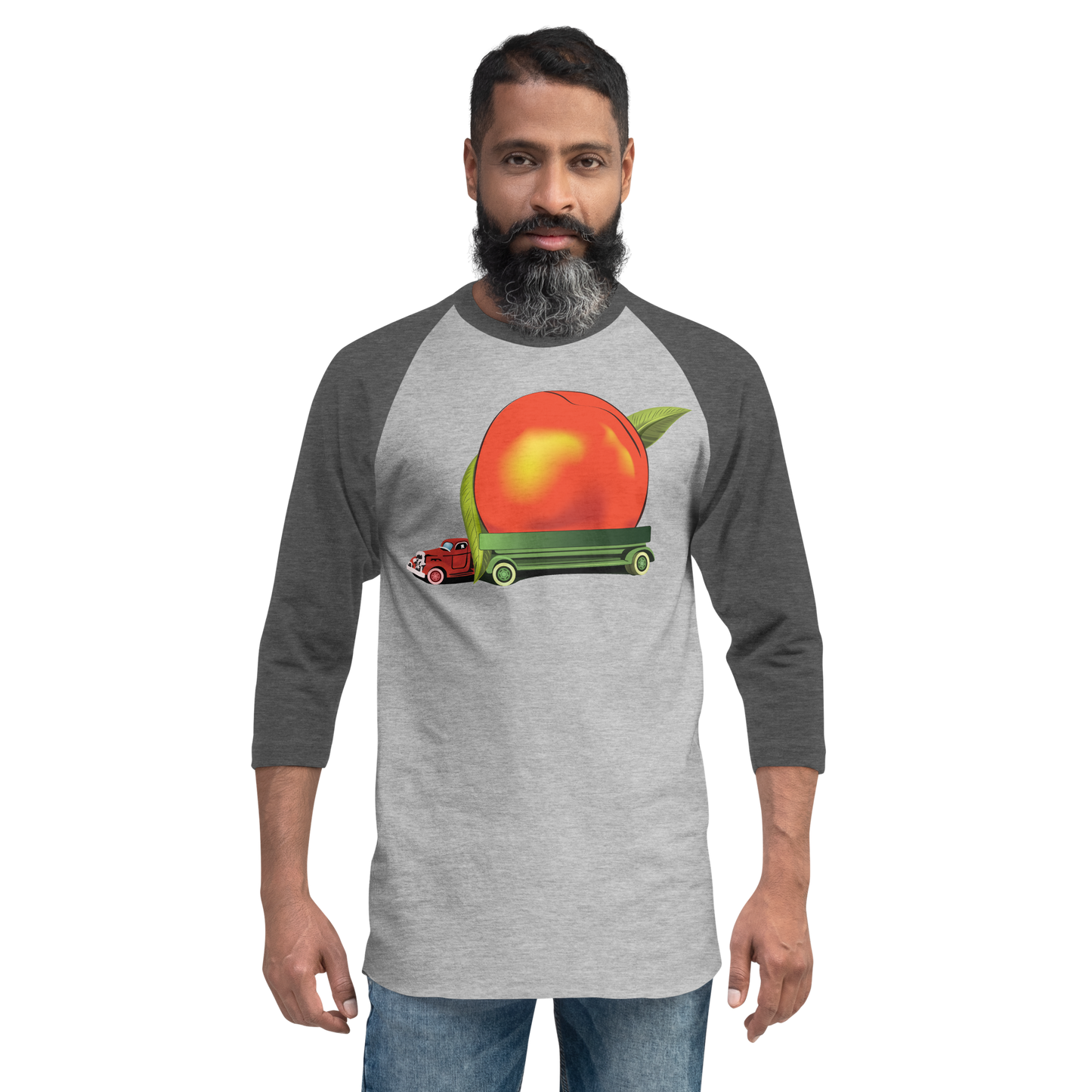 Eat A Peach Baseball T-Shirt