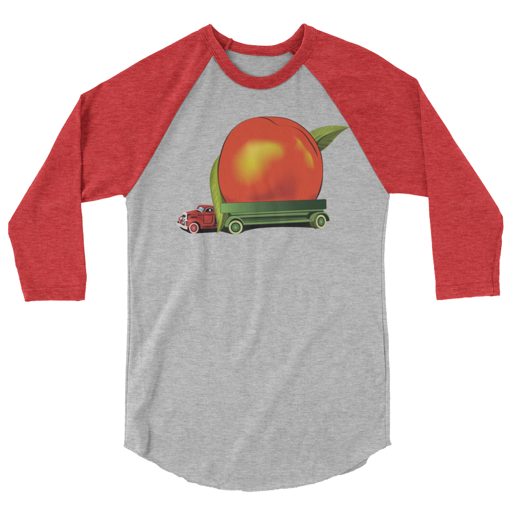 Eat A Peach Baseball T-Shirt
