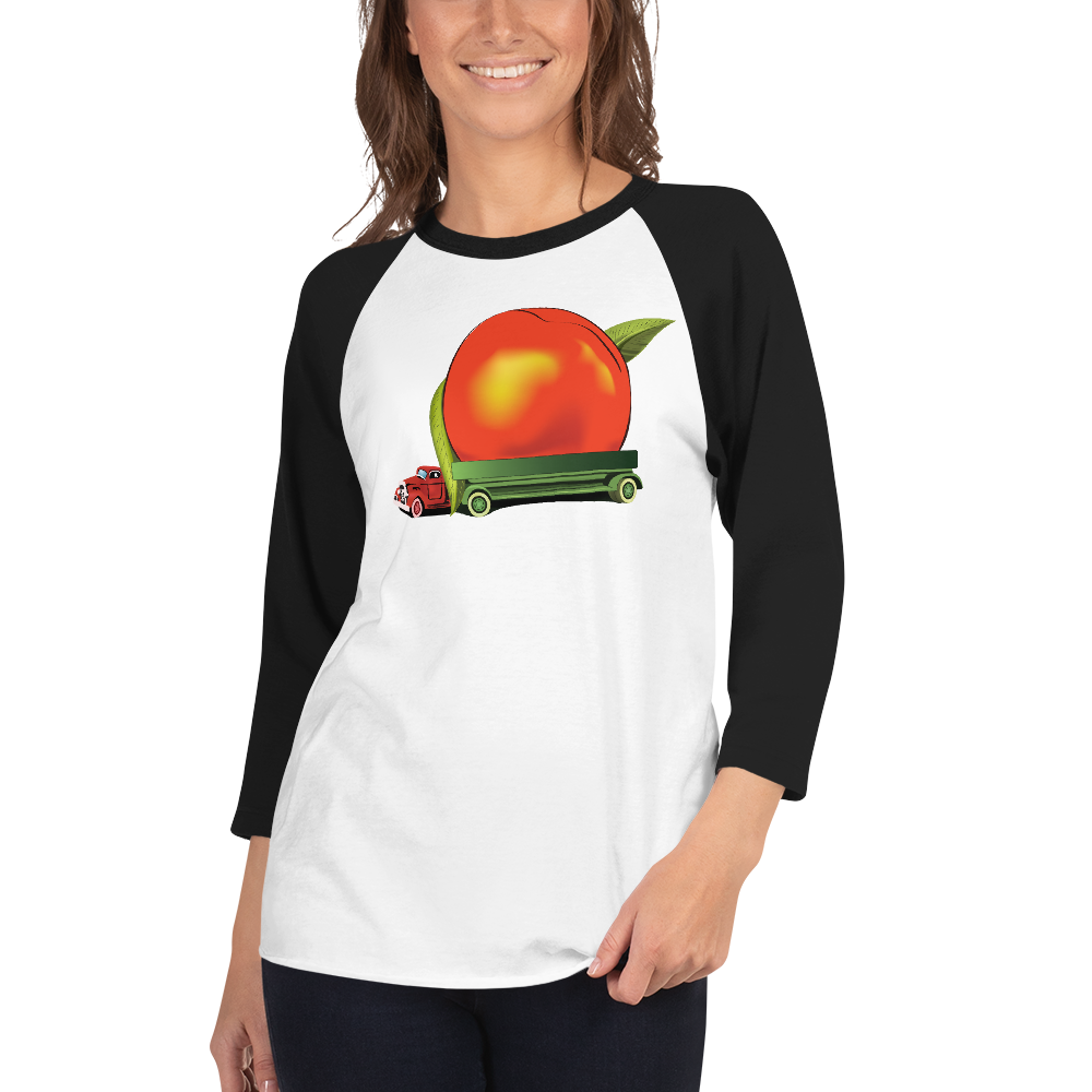 Eat A Peach Baseball T-Shirt