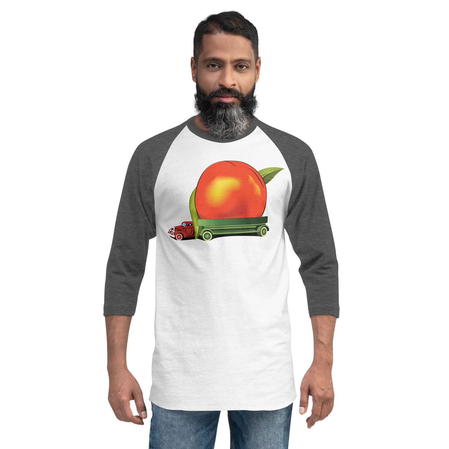 Eat A Peach Baseball T-Shirt