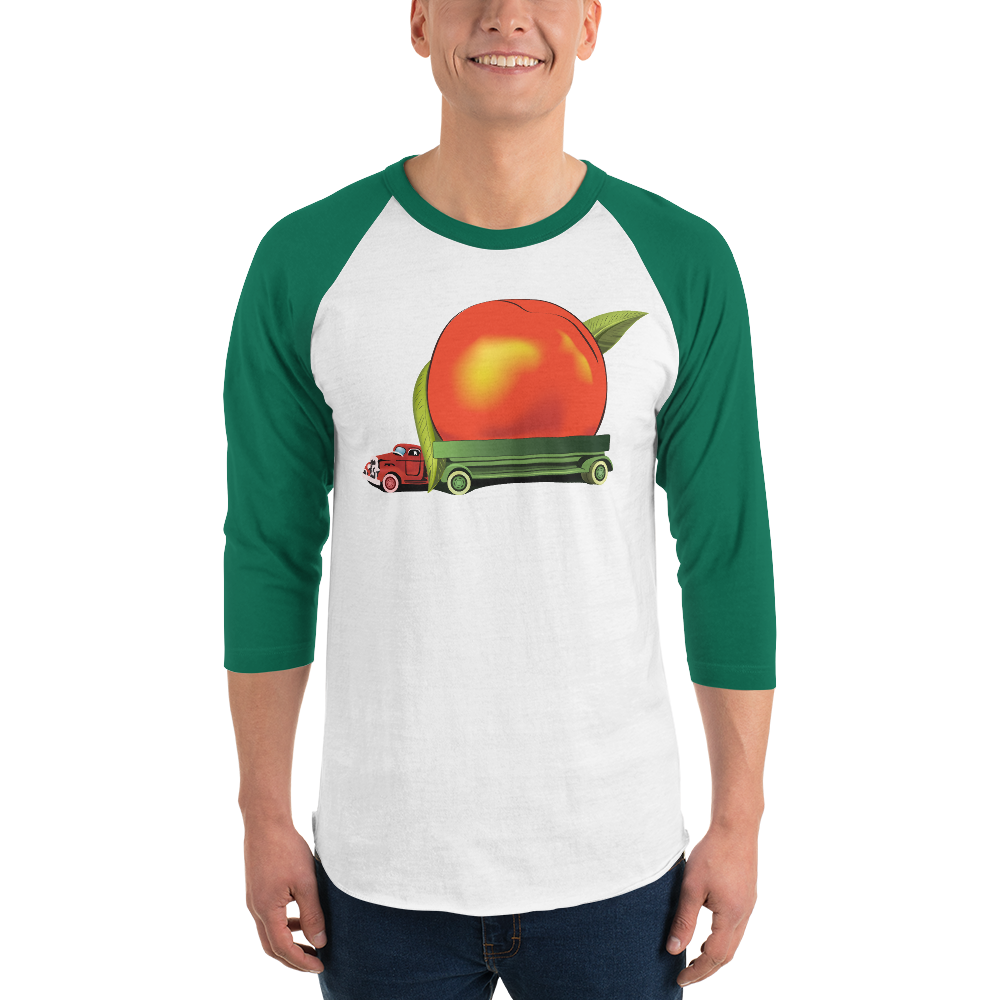 Eat A Peach Baseball T-Shirt