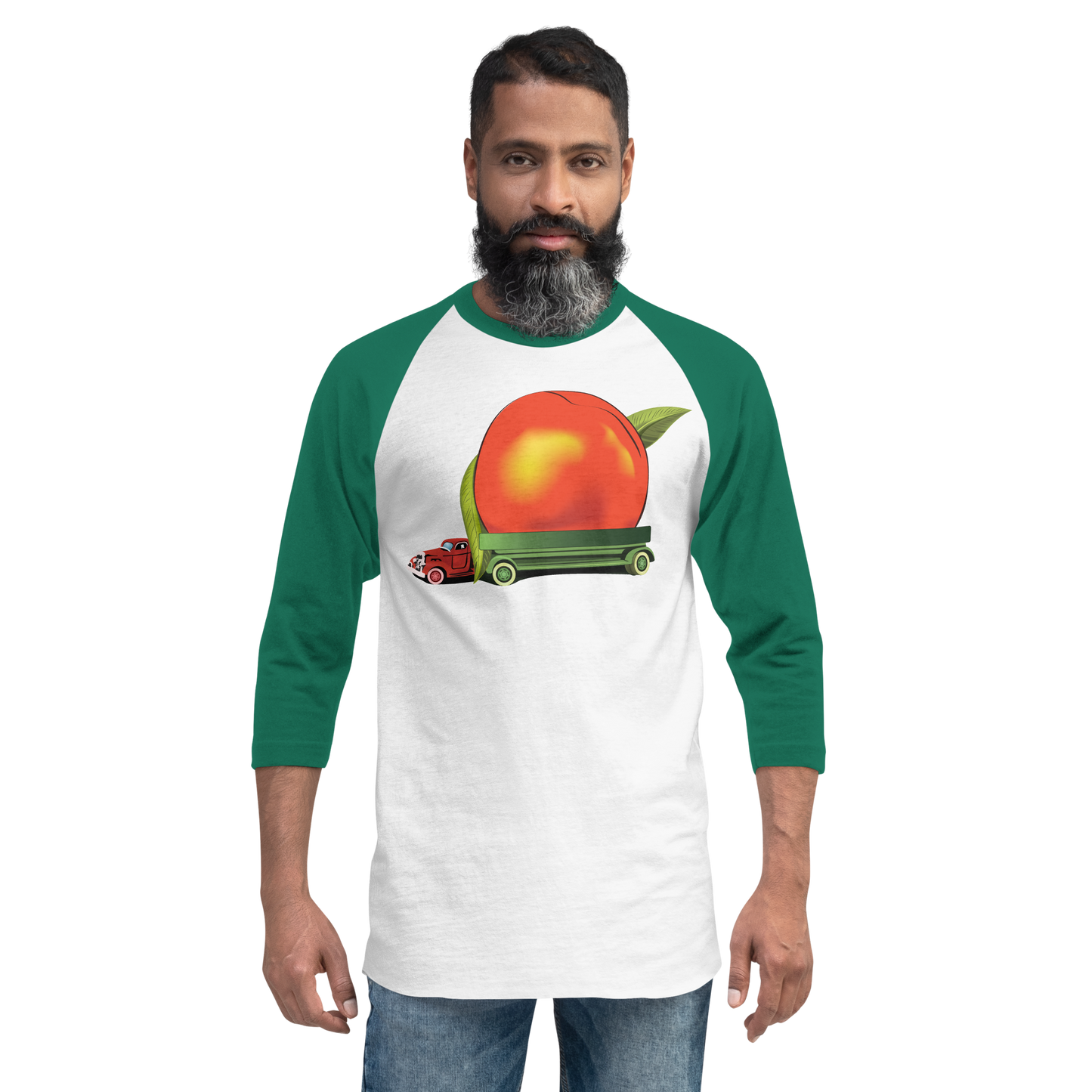 Eat A Peach Baseball T-Shirt