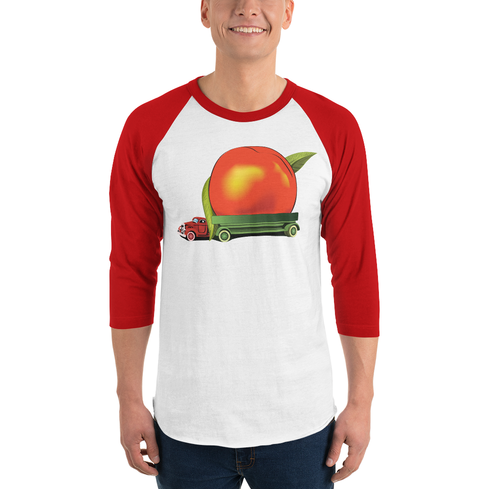 Eat A Peach Baseball T-Shirt