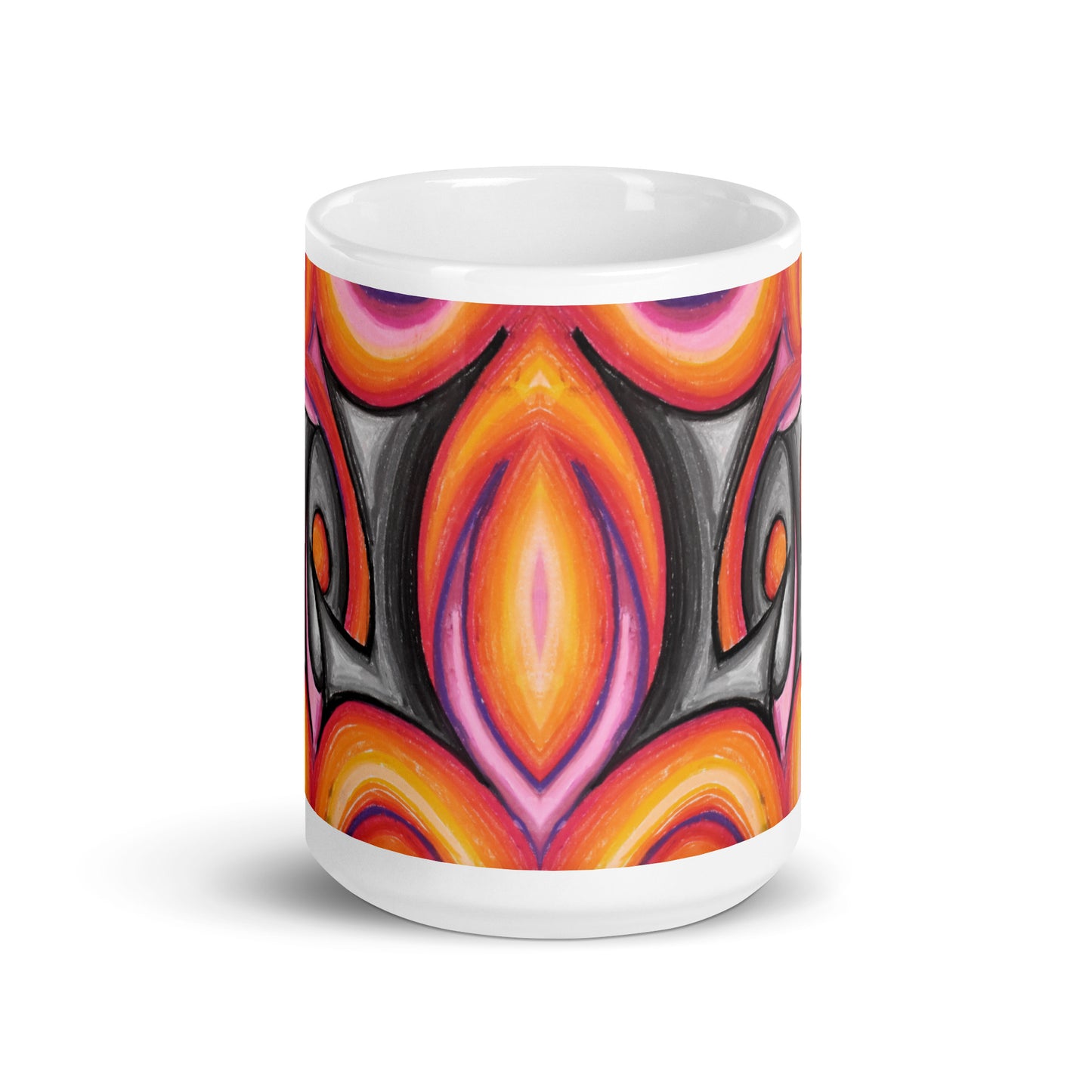 Love White glossy mug