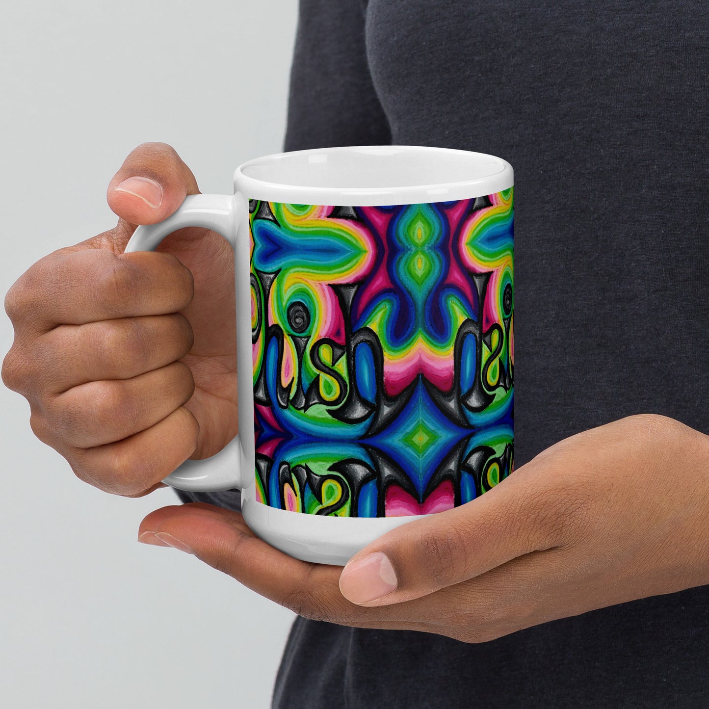 Phish White glossy mug