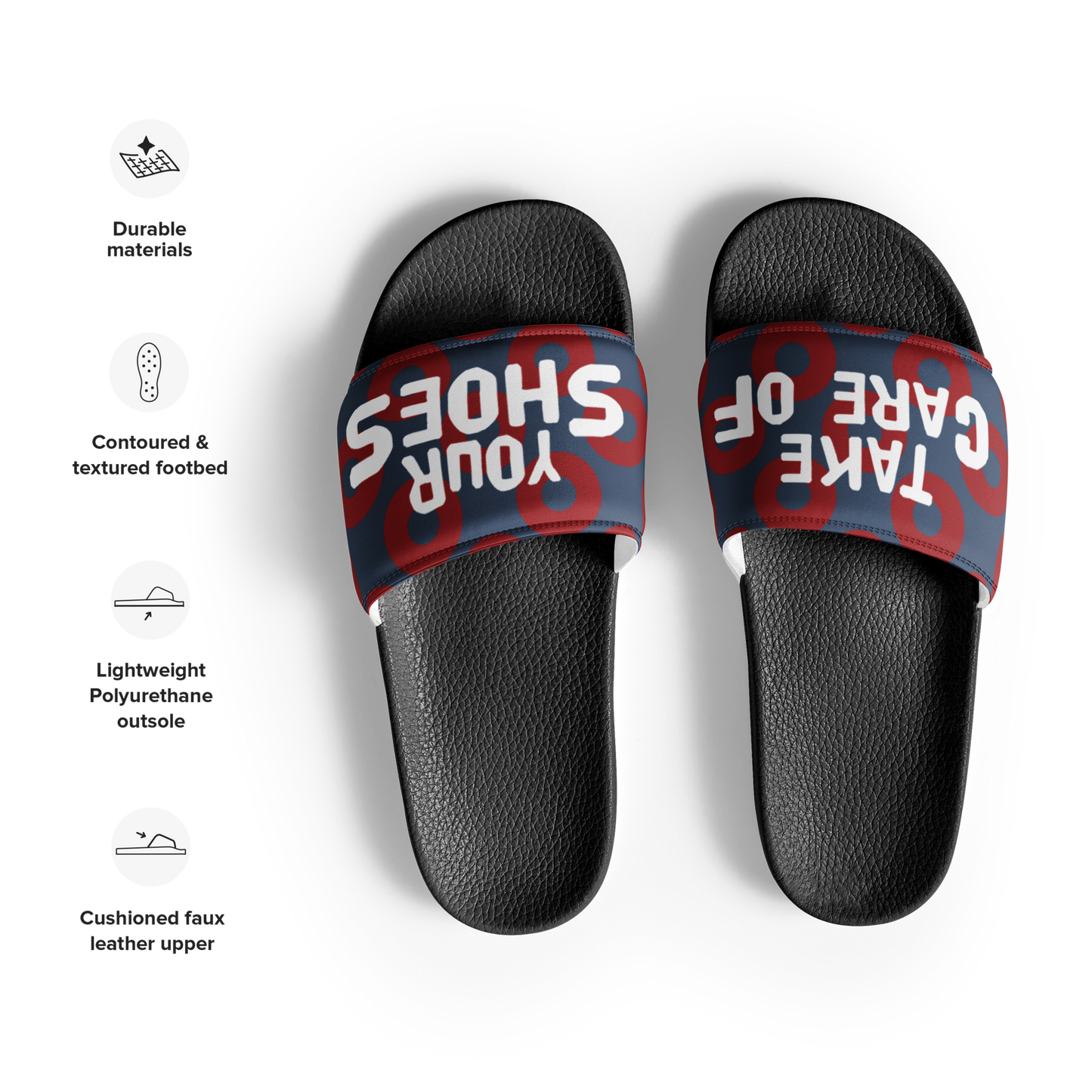 Phish Donut Take Care of Your Shoes Men's Slides