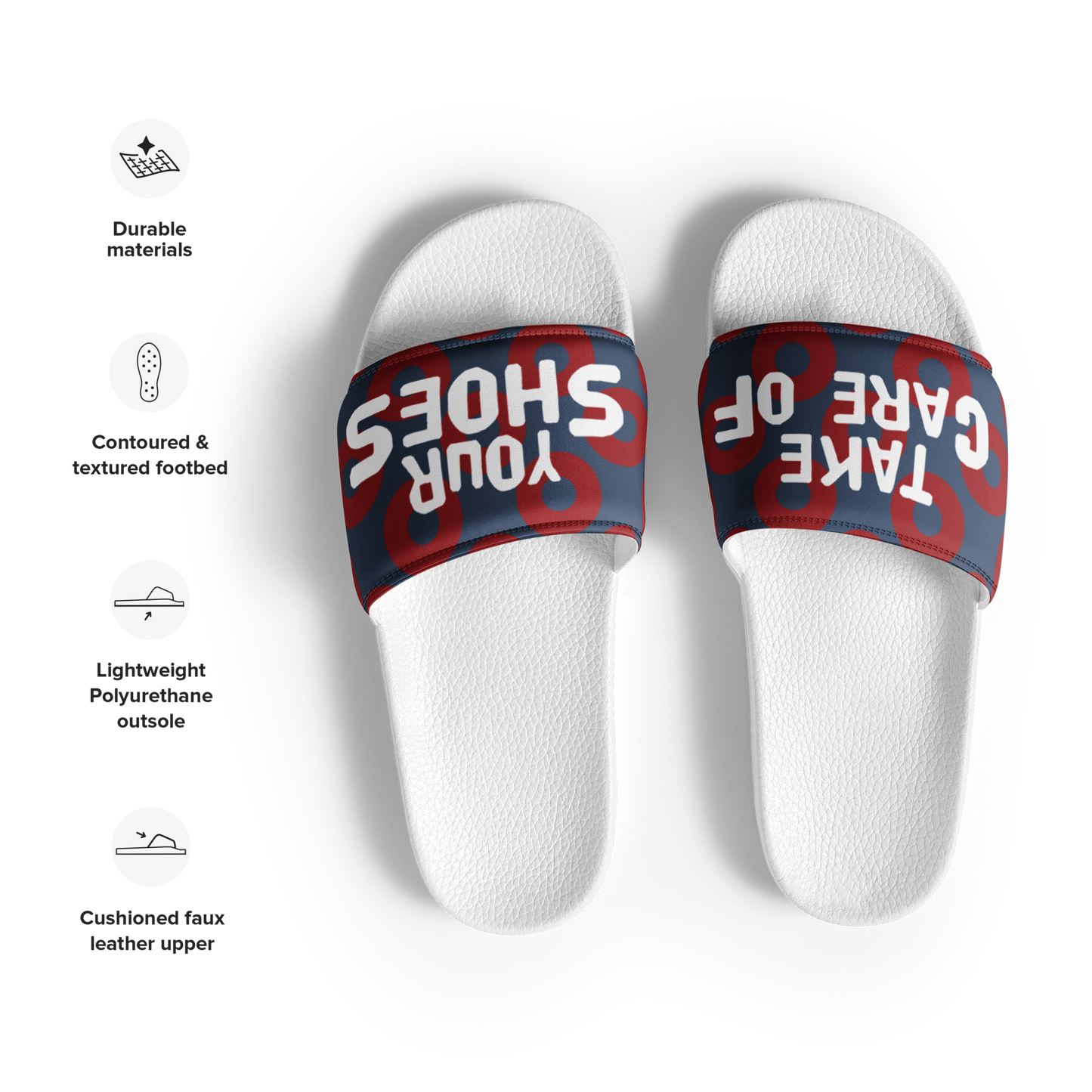 Phish Donut Take Care of Your Shoes Men's Slides