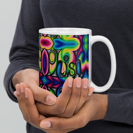 Phish White glossy mug